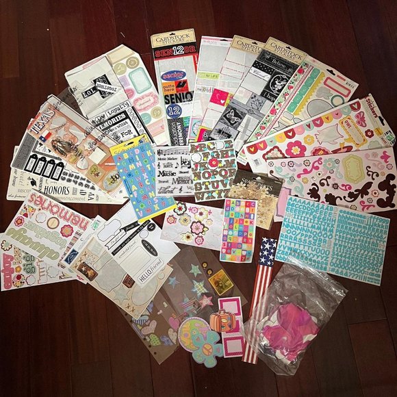 Assorted scrapbook stickers bundle/lot - Picture 1 of 3